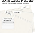 File Folder, RAZCC 150 Pack 1/3 Cut Tab File Folders Letter Size, Folders - Image 4
