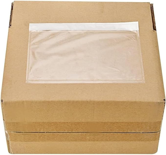 9527 Product 7.5" x 5.5" Clear Adhesive Top Loading Packing List, Shipping - Image 2