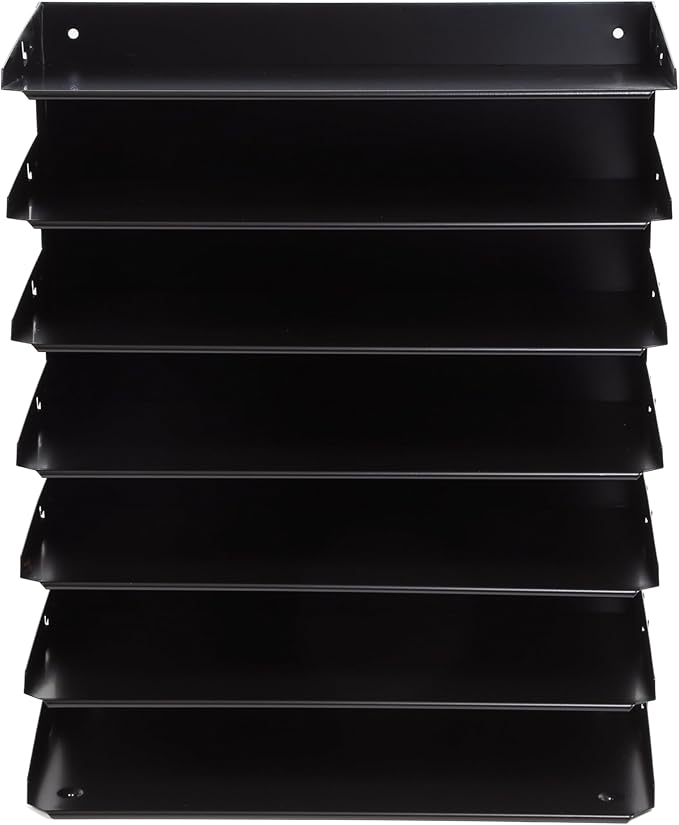 Huron Desktop Horizontal 7-Slot Legal File Binder Organizer Storage Letter Tray - Image 6