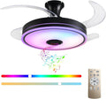 42'' retractable ceiling fan with lights, smart ceiling, main product view