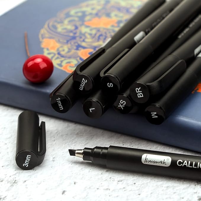 Brusarth Calligraphy Pens, 8 Size Calligraphy Pens - Image 4