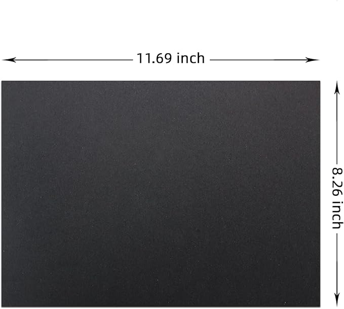 LIVHOLIC 100 Sheets Black Colored Card Stock Paper 92LB 250GSM A4 Thick - Image 2