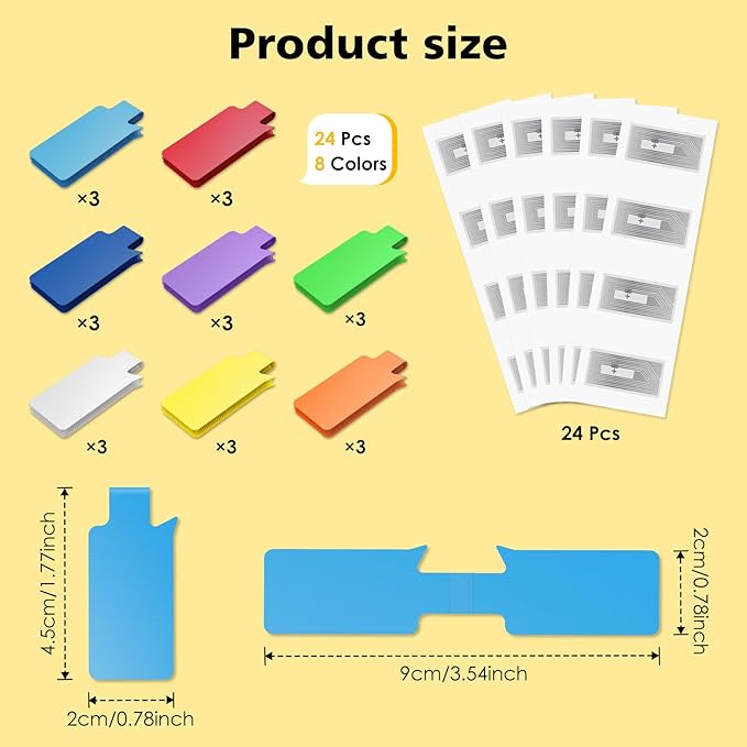 SummerBrite 24-Pack Smart NFC Cable Labels - Image 2
