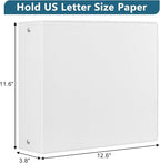 CIXILDTS 3-Inch 3 Ring Binder, Standard 3" Round Ring Binder Fit Letter Size - Image 2