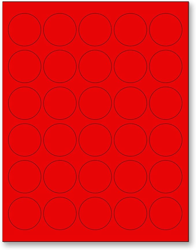 NextDayLabels 8-1/2 x 11 Neon Color High Light Fluorescent Labels by NextDayLabels