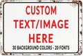 Custom Sign Personalized Custom Metal Sign, Customize by Custom