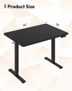SANODESK Electric Standing Desk 48 x 30 Inches Whole-Piece Desktop Height - Image 2