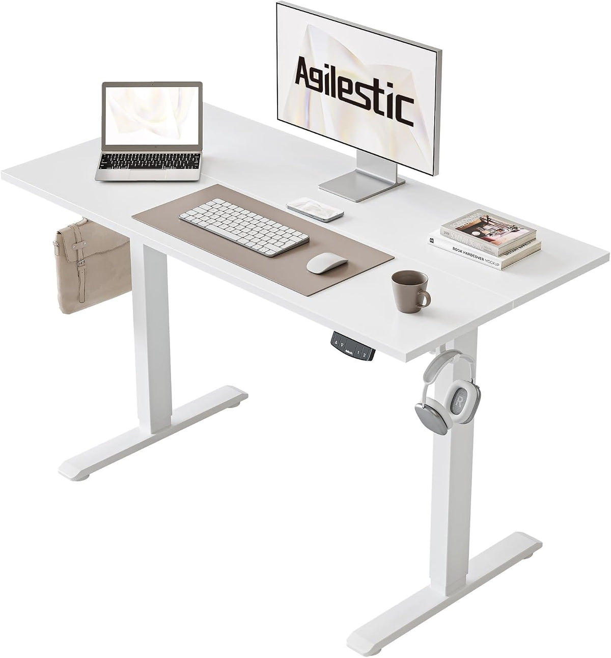 Agilestic Electric Standing Desk 40 x 24 Inches, Height Adjustable Desk