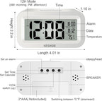 KESHIDE Travel Digital Alarm Clock, Battery Operated - Image 2