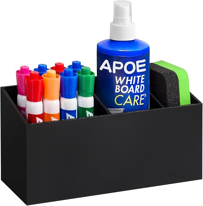 Banafich Magnetic Dry Erase Marker Holder, Acrylic Magnet Pen Holder by Banafich