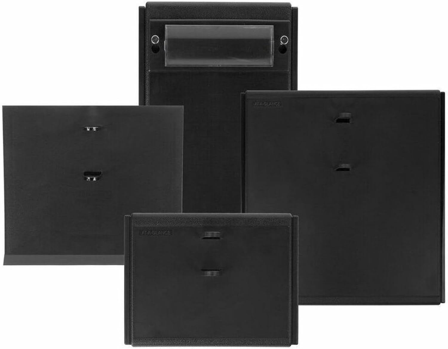 AT-A-Glance Desk Calendar Base for Loose-Leaf Refill, 4.5 x 8, Black