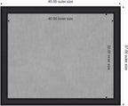 Amanti Art Black Framed Magnetic Board 37x45 X-Large Vision Board - Image 2