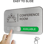 ANIWEY Acrylic Office Meeting Room Door Sign, 8.8 x 5.1 inches, Minimalist Style - Image 2