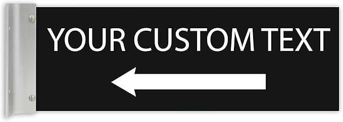 ALPHA DOG SIGNS Custom Projecting Hallway Sign, Personalized Indoor Outdoor by AlphaDog