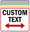 Custom Arrow, Custom Directional Sign, Two Way Arrow, 24x30 Inches, Rust Free by MySignCenter