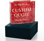 Personalized Gifts, Custom Quote Block Letter Board, Crystal-Clear Acrylic - Image 3
