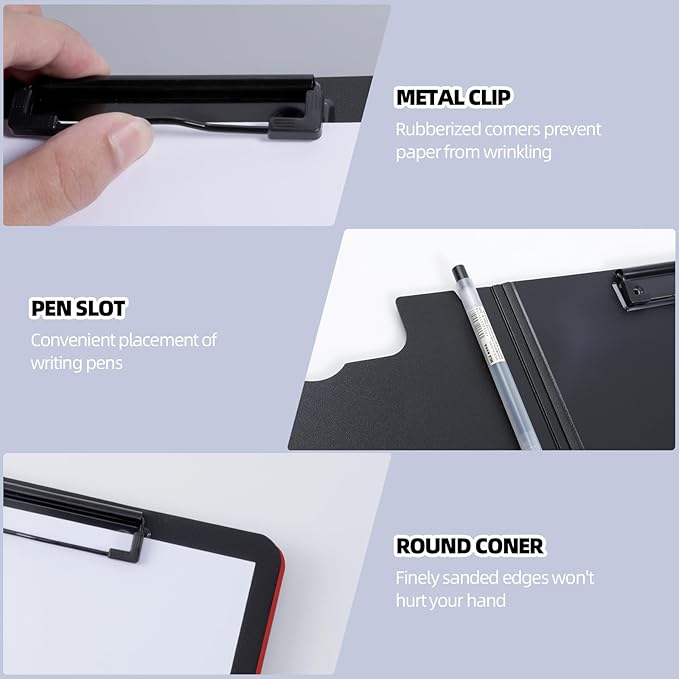 FRETONBA Clipboard Folder, A4 Foldable Clipboard - Image 3