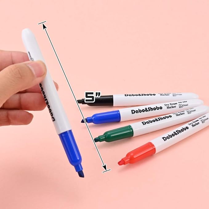 Dabo&Shobo White Board Markers-72 Pcs 4 Color Fine Tip Whiteboard - Image 5