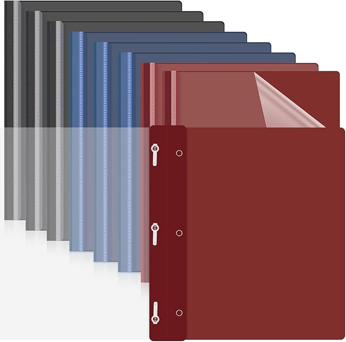 Teling 48 Pcs Clear Front Report Covers by Teling
