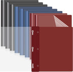 Teling 48 Pcs Clear Front Report Covers by Teling