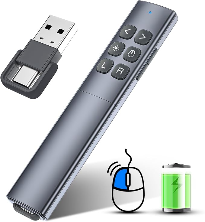 Presentation Clicker with Air Mouse by RJADVideoGameAccessories