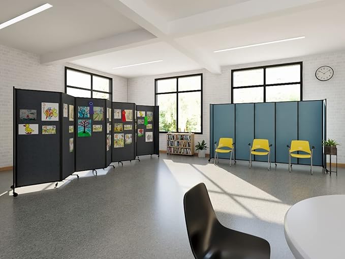 Versare Straightwall Sliding Portable Wall Partition | Freestanding Office - Image 6