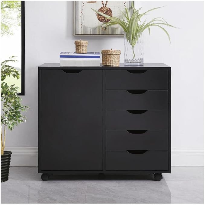 Naomi Home Amy 5-Drawer Craft & Office Storage Cabinet - Image 8