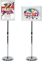 VAIIGO Pedestal Poster Stand, Adjustable Aluminum 11 x 17 Floor Standing Holder - Image 9