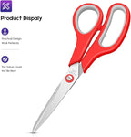 Scissors Bulk 60-Pack, Taotree 8" All Purpose Scissors, Soft Comfort-Grip - Image 2