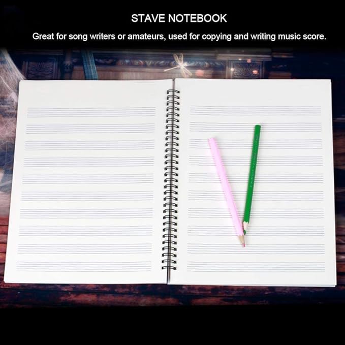 Blank Sheet Music Composition Notebooks 100 Pages Stave Notebook, Musical - Image 5