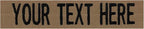 Custom Uniform Name Tapes Solid Colors. Coyote Brown Fabric, 4 Inch Hook by NORTHERNSAFARI