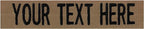 Custom Uniform Name Tapes Solid Colors. Coyote Brown Fabric, 5 Inch Hook by NORTHERNSAFARI