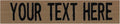 Custom Uniform Name Tapes Solid Colors. Coyote Brown Fabric, 3.5 Inch Sew on by NORTHERNSAFARI