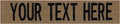 Custom Uniform Name Tapes Solid Colors. Coyote Brown Fabric, 3.5 Inch Hook by NORTHERNSAFARI