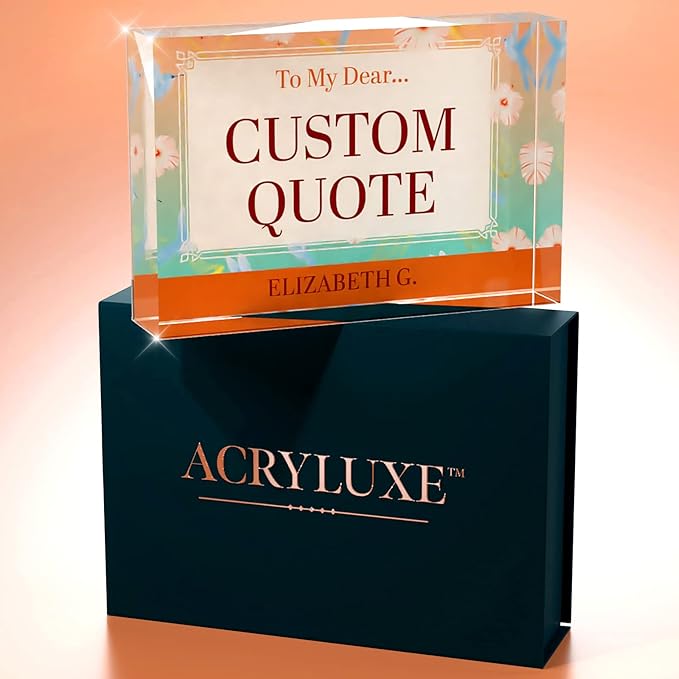 Personalized Gifts, Custom Quote Block Letter Board, Crystal-Clear Acrylic - Image 7