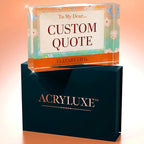 Personalized Gifts, Custom Quote Block Letter Board, Crystal-Clear Acrylic - Image 7