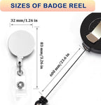 Custom Retractable ID Badge Holder Clip, Personalized Badge Reel - Image 3