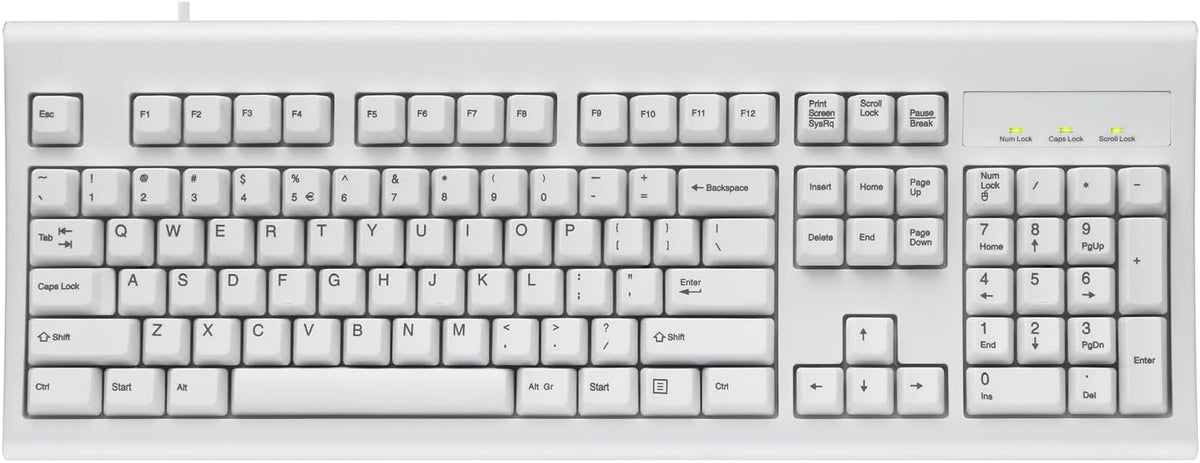Perixx PERIBOARD-106 US W, Performance wired keyboard - 20 Million Key Press ...