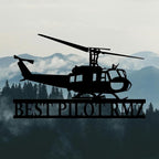 Personalized Metal Airplane Wall Art, Airplane Name Sign, Customized Pilot Name - Image 3