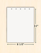 Limited Papers Writing and Copy Paper, Variation of Colors 8.5" x 11", 5 Hole - Image 2