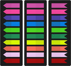 KICNIC Page Markers Sticky Index Tabs 750 Pcs, Arrow Flag Tabs Self Adhesive by KICNIC