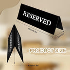 6 Pieces Plastic Reserved Table Sign - Image 2