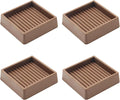 VOCOMO 2X2 Rubber Caster Cups, Non Slip Furniture Pads, Anti-Slip Furniture by VOCOMO