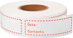 500 Pieces Food Freezer Labels 1 x 3 inches Self-Adhesive Removable Storage Refrigerator Food Date Labels Easy Clean Leaves No Residue (Red)
