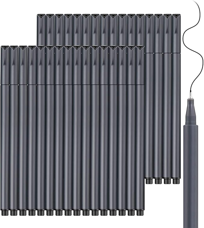 Taotree Journal Planner Pens, 24 Black Fine Point Pens, Scrapbooks, and More by Unknown