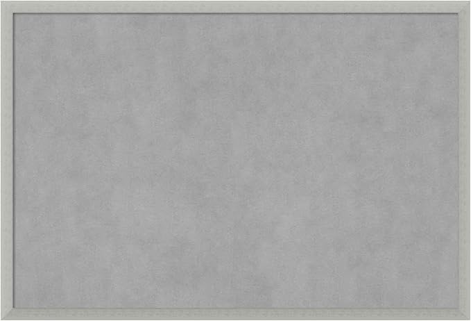 Amanti Art Silver Framed Magnetic Board 26x38 Large Vision Board by AmantiArt