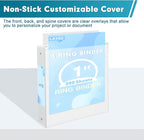 3 Ring Binder, LAYZZ 12 Pack 1 Inch Binders 3 Ring - Image 5