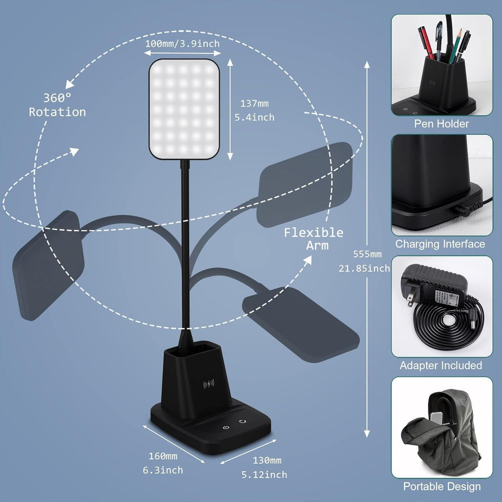 led desk lamp with 10w wireless charging &, package contents