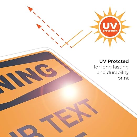 Custom Warning Sign, OSHA Sign, 10x14 Inches, Rust Free .040 Aluminum, Fade - Image 7