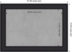 Amanti Art Black Framed Magnetic Board 15x21 Small Vision Board - Image 2